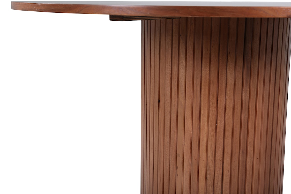 Stół do jadalni Gratorm 110x110 cm lamele orzech włoski  - zdjęcie 7