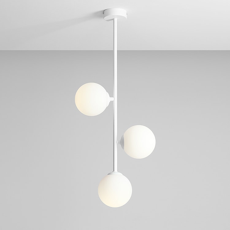 Lampa wisząca Oblishers x3 biała  - zdjęcie 6