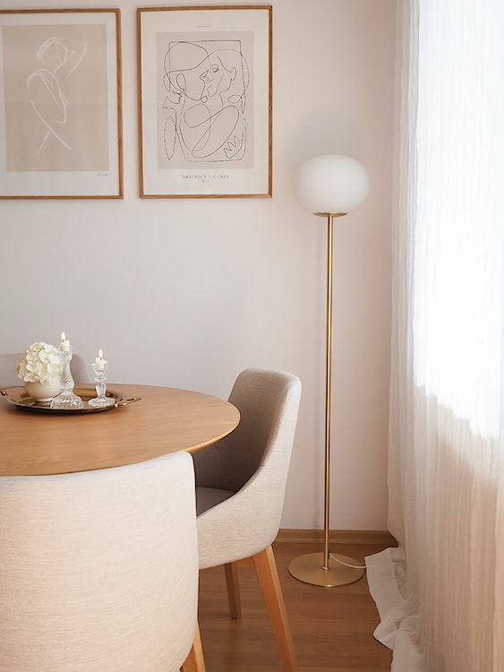 Krzesło tapicerowane Berlas kremowe - dąb miodowy  - zdjęcie 10