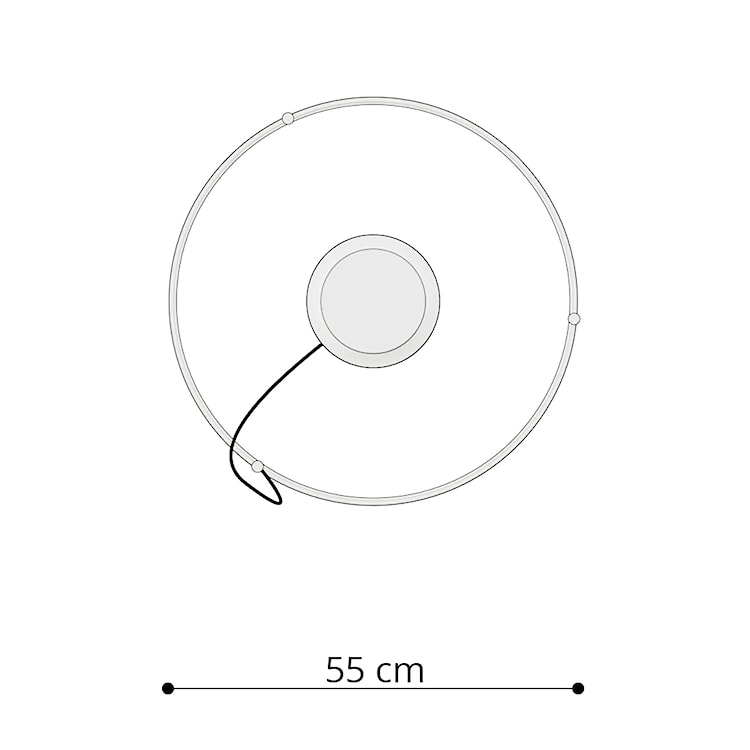 Żyrandol Retore średnica 55 cm 3000K biały  - zdjęcie 10
