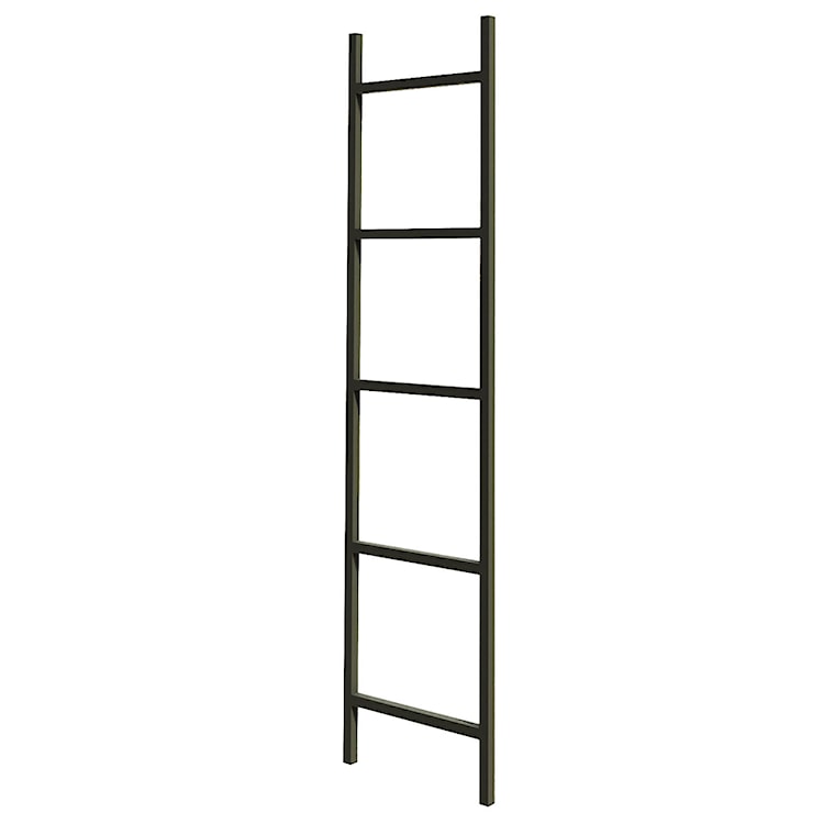 Wieszak na ręczniki Gierce w formie drabinki czarny 40x2x150 cm 