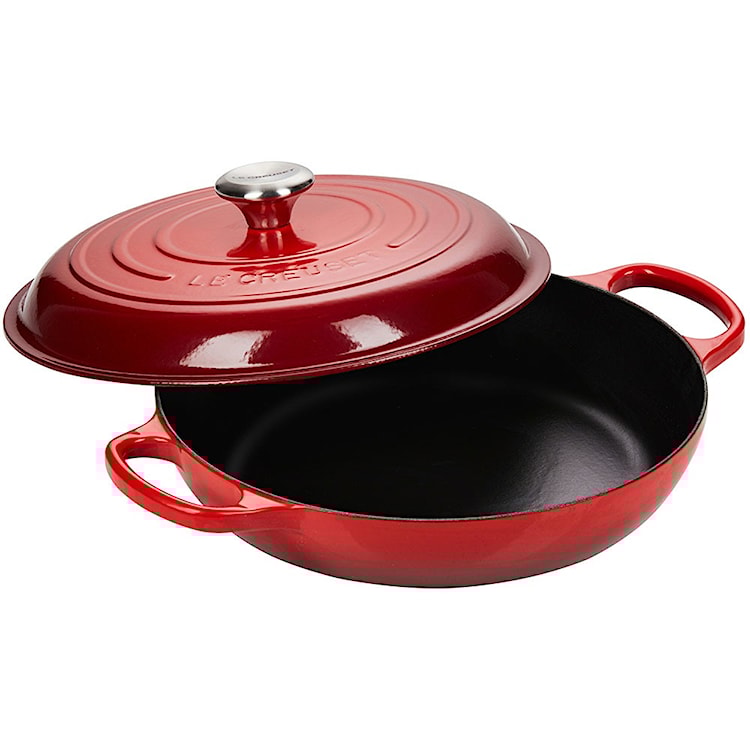 Le Creuset - Garnek żeliwny Signature Gourmet 30 cm czerwony  - zdjęcie 5