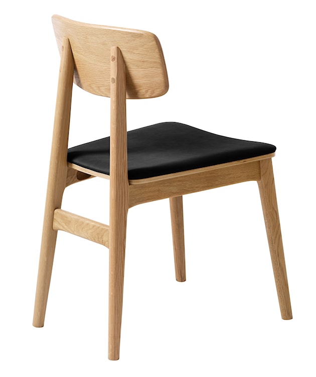 Krzesło drewniane Sunfirs czarne siedzisko  - zdjęcie 7
