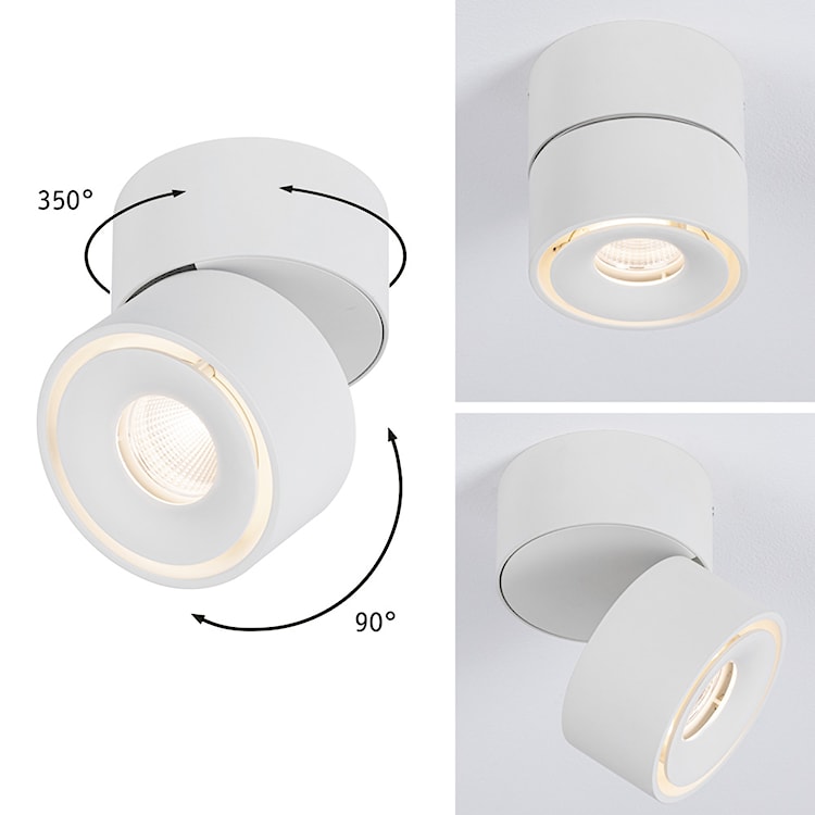 Spot sufitowy Nerong 8,3 cm biały  - zdjęcie 6