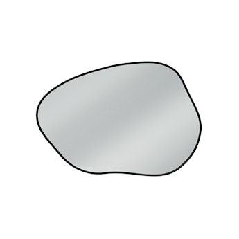 Lustro ścienne Contorno I 80x57 cm czarne