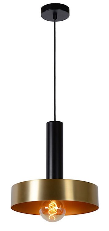 Lampa wisząca Giada średnica 30 cm złoto-czarna  - zdjęcie 3