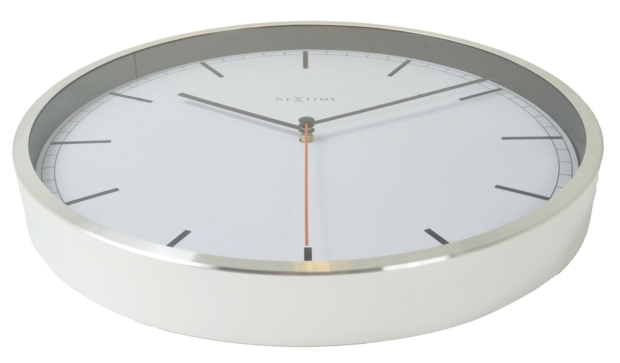 Zegar ścienny Company 35 cm biały  - zdjęcie 6