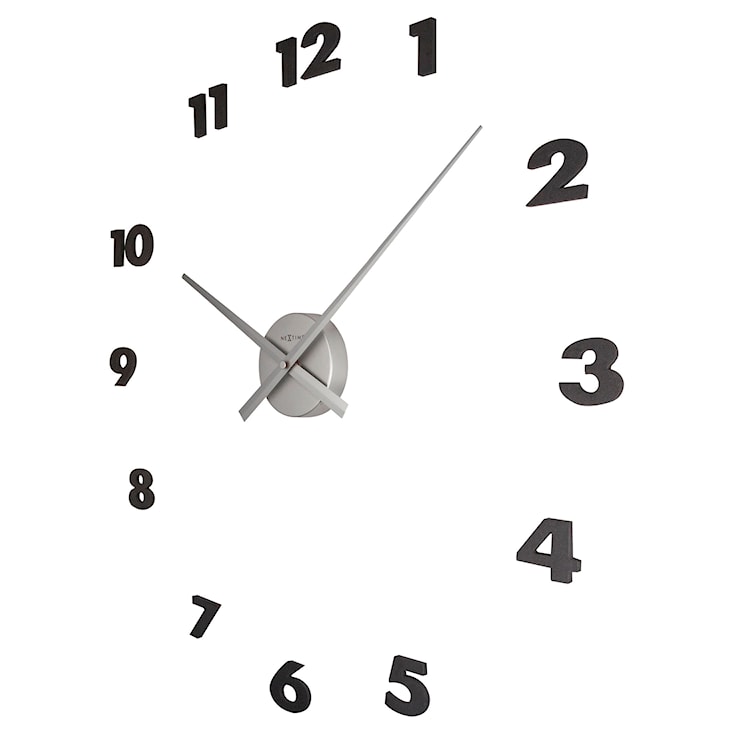 Zegar ścienny Hands 48 cm srebrny  - zdjęcie 4