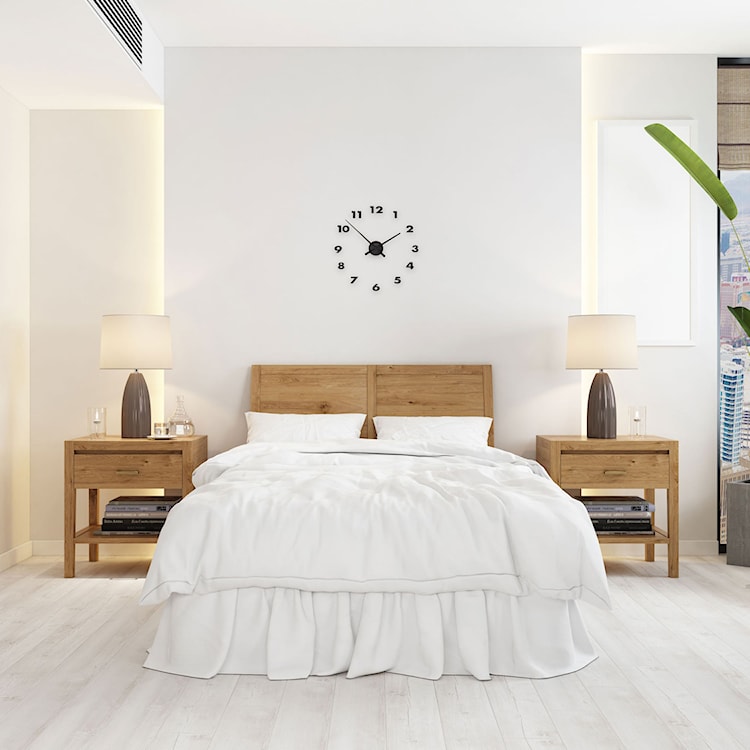 Zegar ścienny Hands 48 cm czarny  - zdjęcie 2