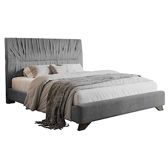 Łóżko tapicerowane Llana 160x200 cm szary velvet