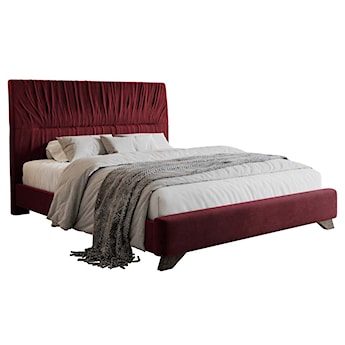 Łóżko tapicerowane Llana 180x200 cm bordowy velvet