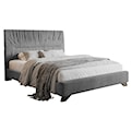 Łóżko tapicerowane Llana 180x200 cm szary velvet