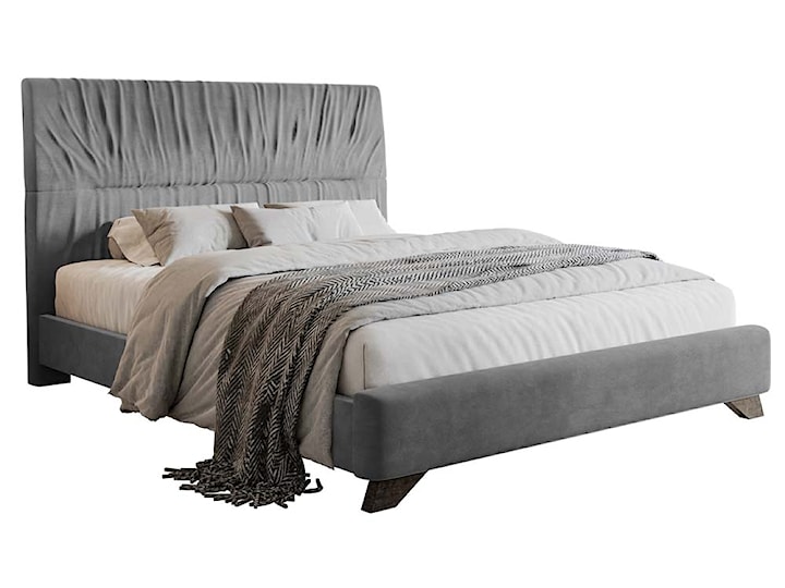 Łóżko tapicerowane Llana 180x200 cm szary velvet