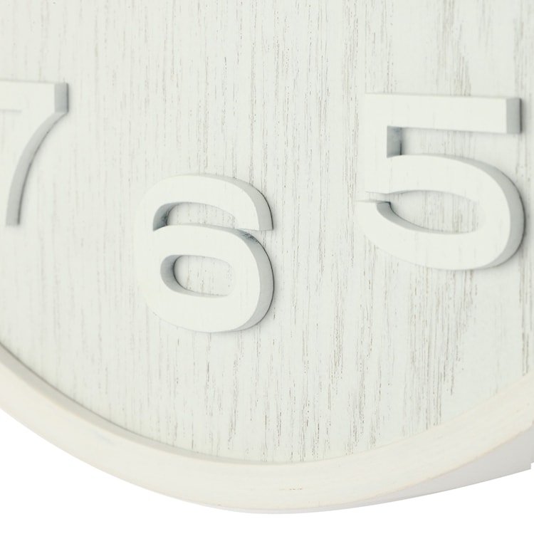 Zegar ścienny Wood Wood 36 cm biały  - zdjęcie 6