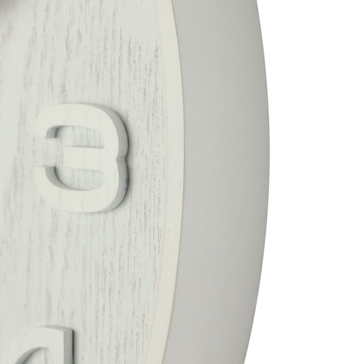 Zegar ścienny Wood Wood 36 cm biały  - zdjęcie 7