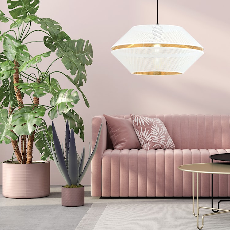 Lampa wisząca Shinds biało-złota  - zdjęcie 3