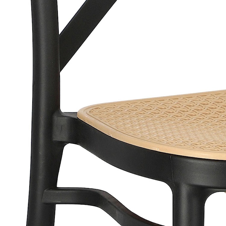 Krzesło z tworzywa Frairlo czarne  - zdjęcie 12