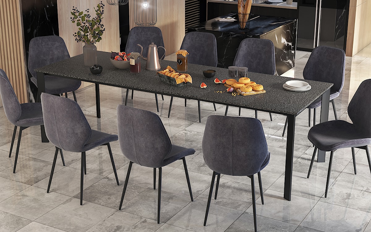 Stół rozkładany Kayko 180-260x90 kamień  - zdjęcie 4