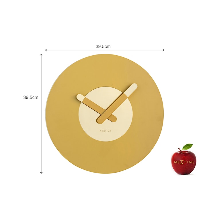 Zegar ścienny In Touch 40 cm złoty  - zdjęcie 9