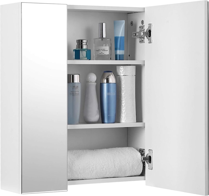 Szafka łazienkowa wisząca Grimark 60x15x55 cm z lustrem   - zdjęcie 4