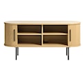 Szafka RTV Gativel 120 cm lamele dąb naturalny  - zdjęcie 5