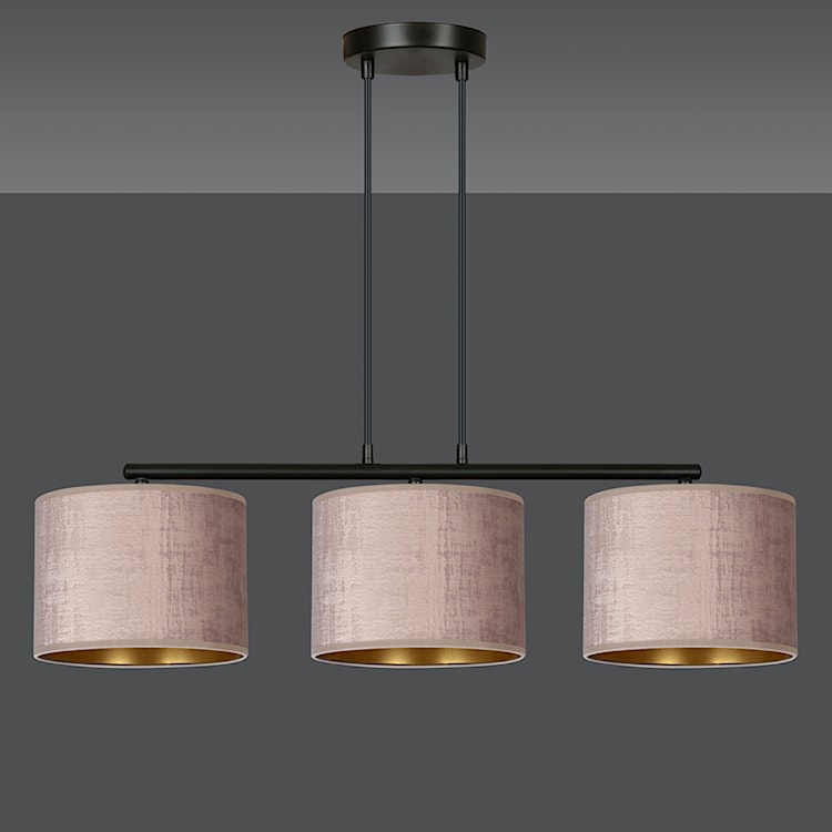 Lampa wisząca Hellid x3 72 cm różowa  - zdjęcie 4
