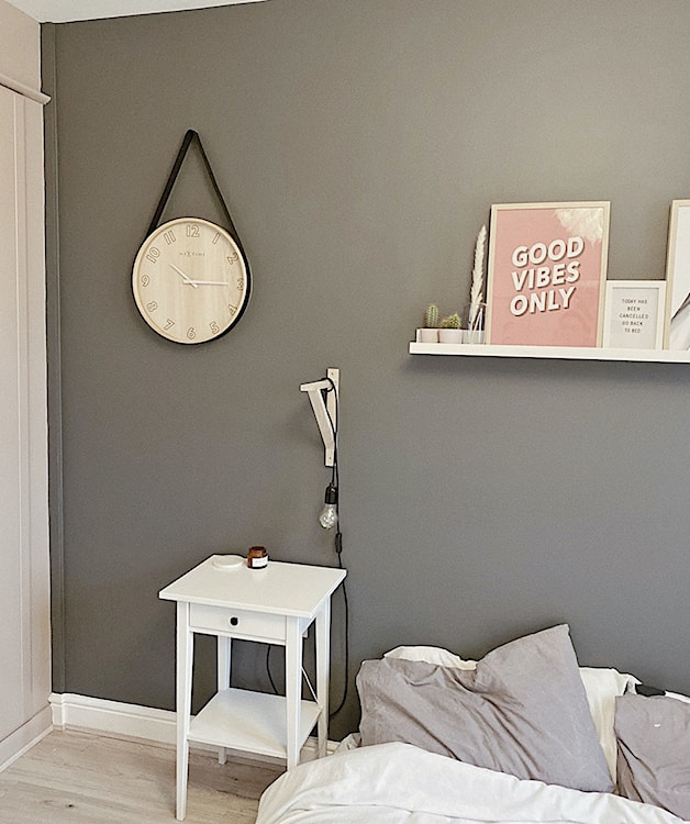 Zegar ścienny Loop 40 cm jasnobrązowy  - zdjęcie 2