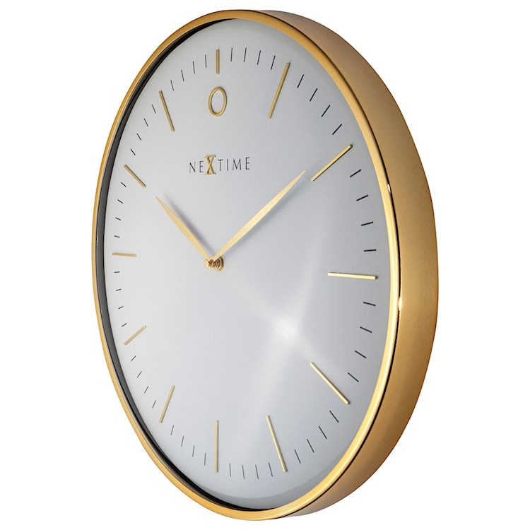 Zegar ścienny Glamour 40 cm biało-złoty  - zdjęcie 7