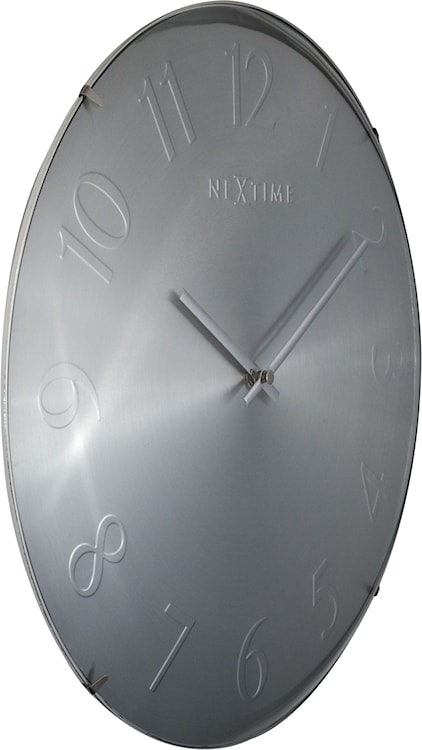 Zegar ścienny Elegant Dome 35 cm srebrny  - zdjęcie 4