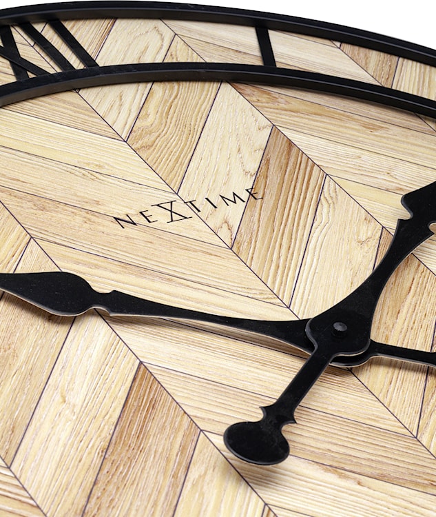 Zegar ścienny Roman Vintage 58 cm brązowo-czarny  - zdjęcie 6