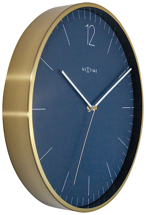 Zegar ścienny Essential 34 cm granatowo-złoty  - zdjęcie 5