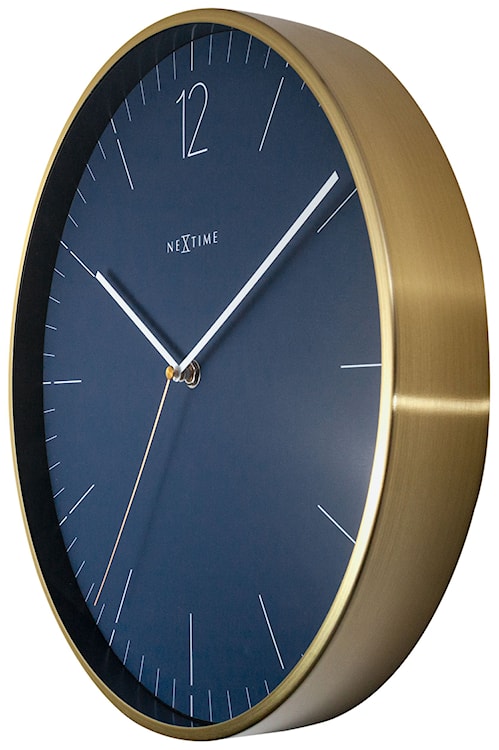 Zegar ścienny Essential 34 cm granatowo-złoty  - zdjęcie 6