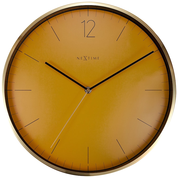 Zegar ścienny Essential 34 cm pomarańczowo-złoty 