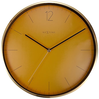 Zegar ścienny Essential 34 cm pomarańczowo-złoty