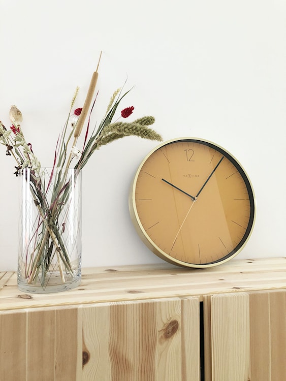 Zegar ścienny Essential 34 cm pomarańczowo-złoty  - zdjęcie 2