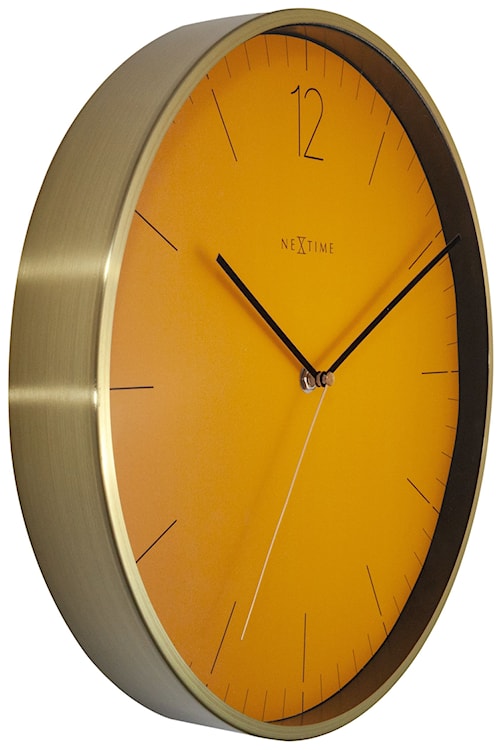 Zegar ścienny Essential 34 cm pomarańczowo-złoty  - zdjęcie 5