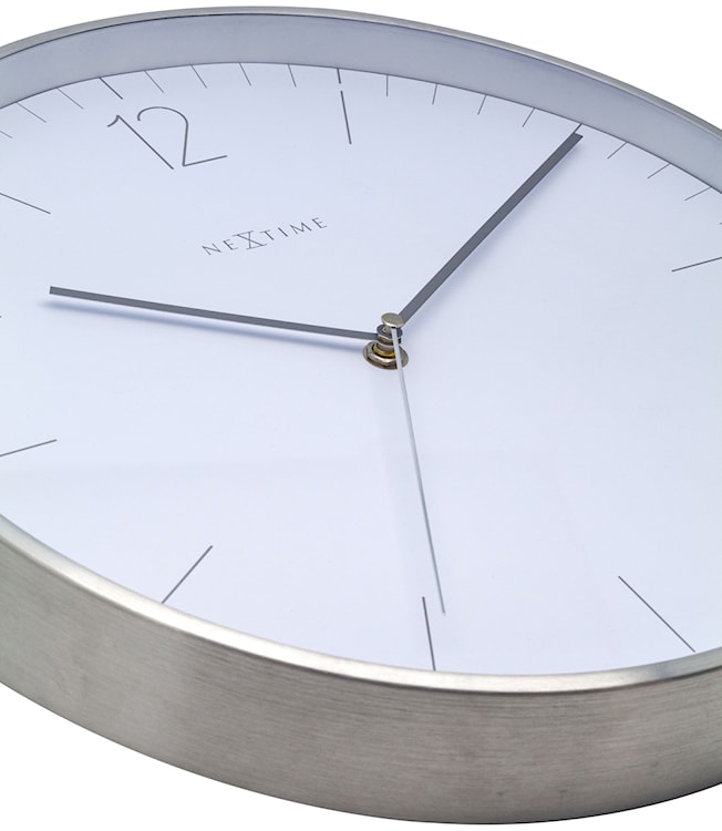 Zegar ścienny Essential 34 cm biało-srebrny  - zdjęcie 10