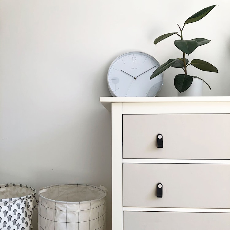 Zegar ścienny Essential 34 cm biało-srebrny  - zdjęcie 2
