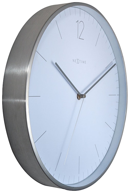 Zegar ścienny Essential 34 cm biało-srebrny  - zdjęcie 7