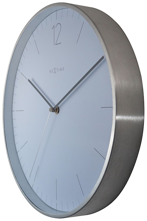 Zegar ścienny Essential 34 cm biało-srebrny  - zdjęcie 8