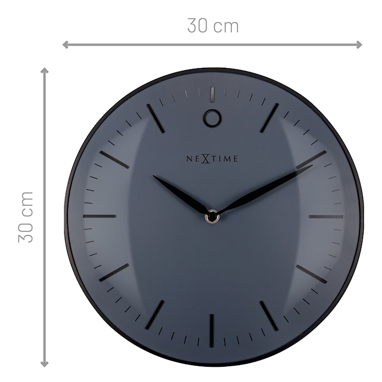 Zegar ścienny Glamour 30 cm czarny  - zdjęcie 6