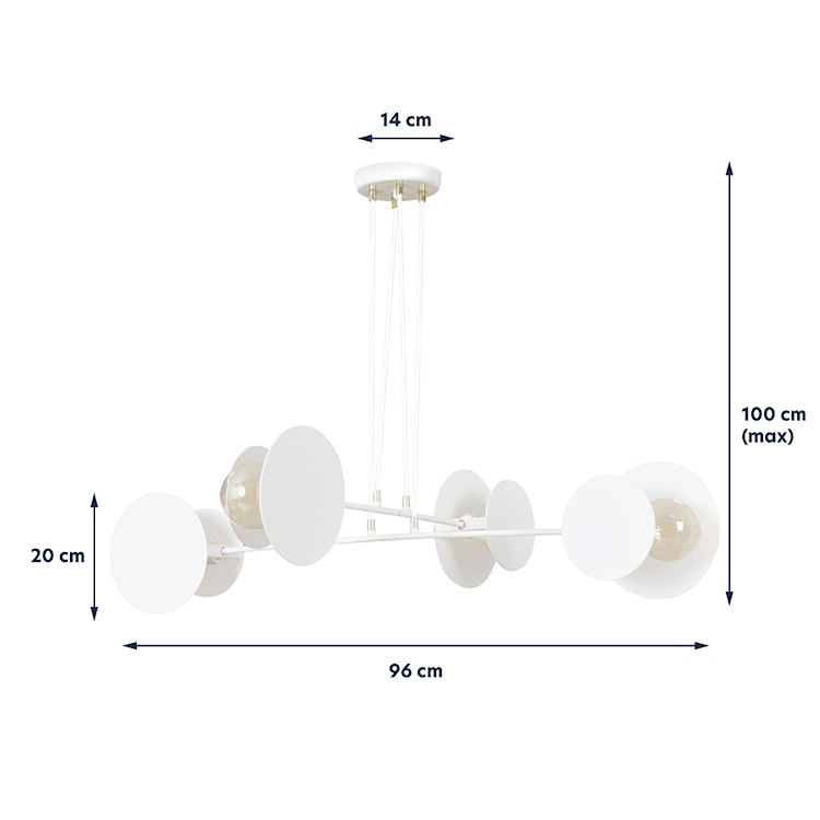 Lampa wisząca Viverone biała  - zdjęcie 6