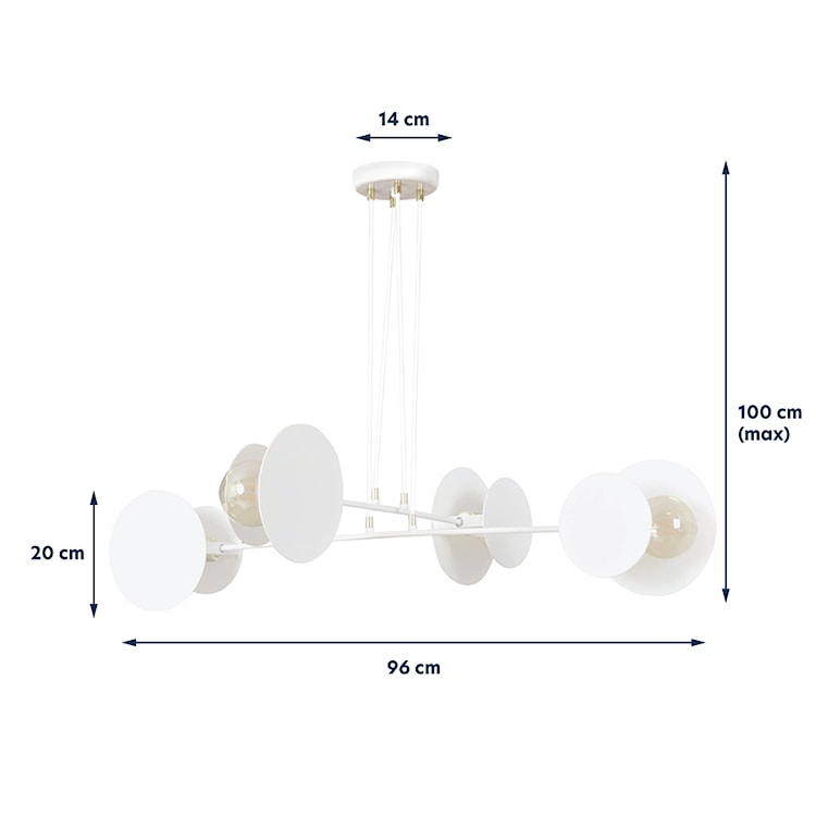 Lampa wisząca Viverone biała  - zdjęcie 6