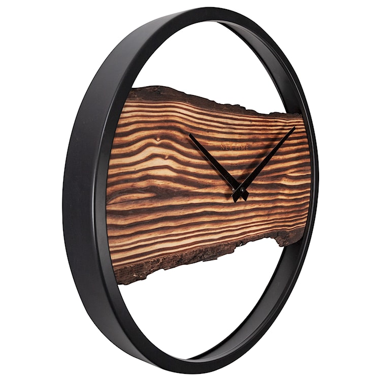 Zegar ścienny Forest 45 cm brązowo-czarny  - zdjęcie 3
