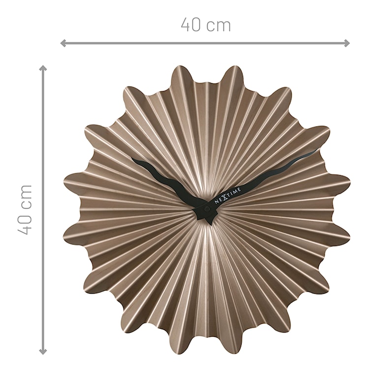 Zegar ścienny Sunny 40 cm brązowy  - zdjęcie 7