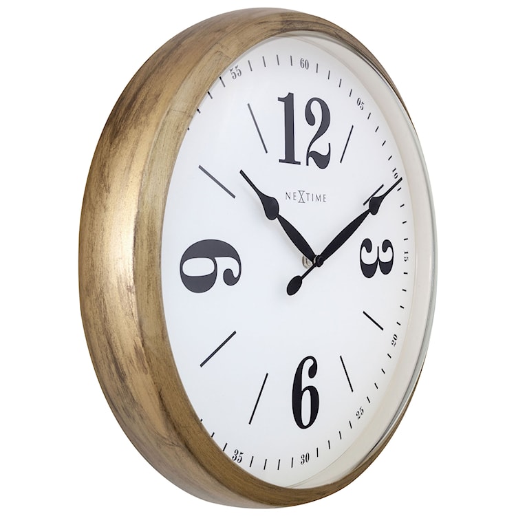 Zegar ścienny Classic 39 cm biało-złoty  - zdjęcie 3