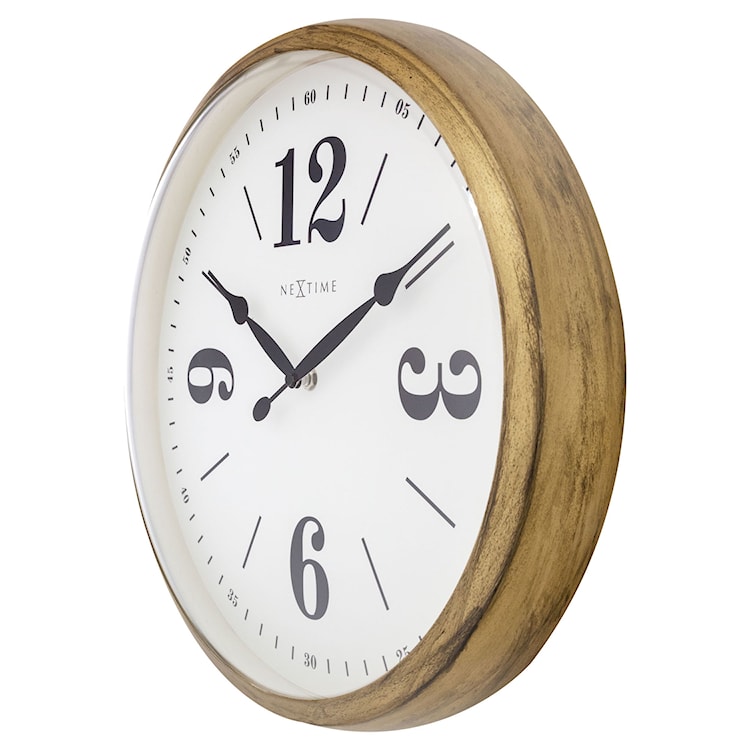 Zegar ścienny Classic 39 cm biało-złoty  - zdjęcie 4