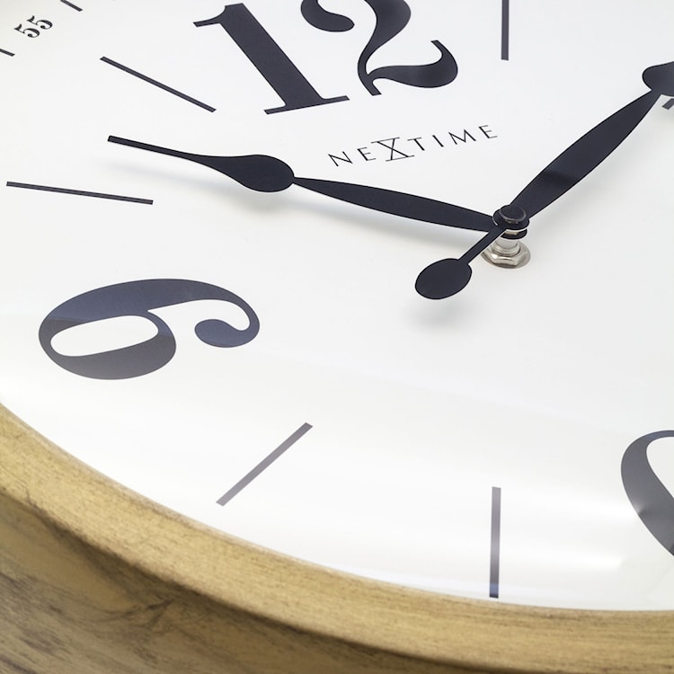 Zegar ścienny Classic 39 cm biało-złoty  - zdjęcie 5