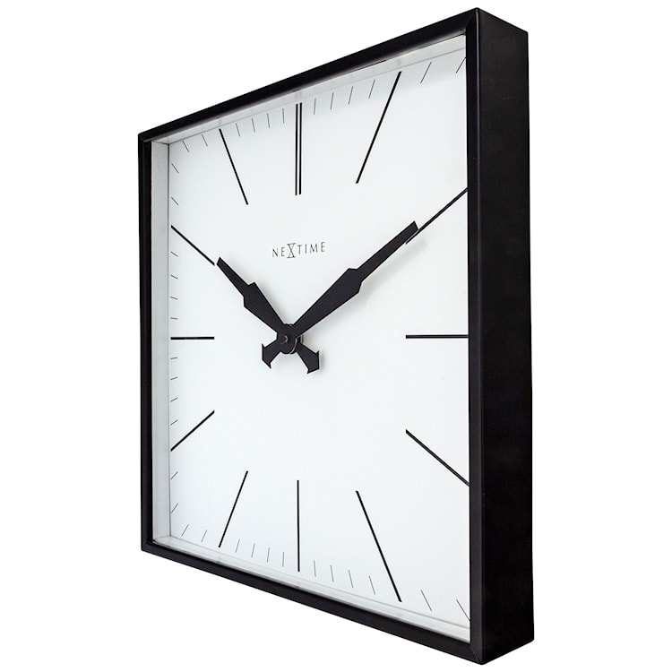 Zegar ścienny Be Square 35 cm czarno-biały  - zdjęcie 4