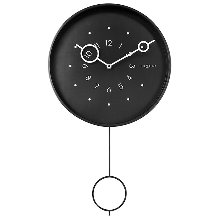 Zegar ścienny Loop 35 cm czarny 